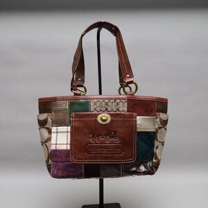 Coach Vintage Limited Edition Patchwork Shoulder Tote